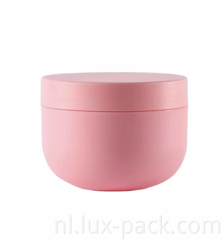 Aangepaste lege cosmetische roze PP plastic gevormde crème potje gezichtsholenpot